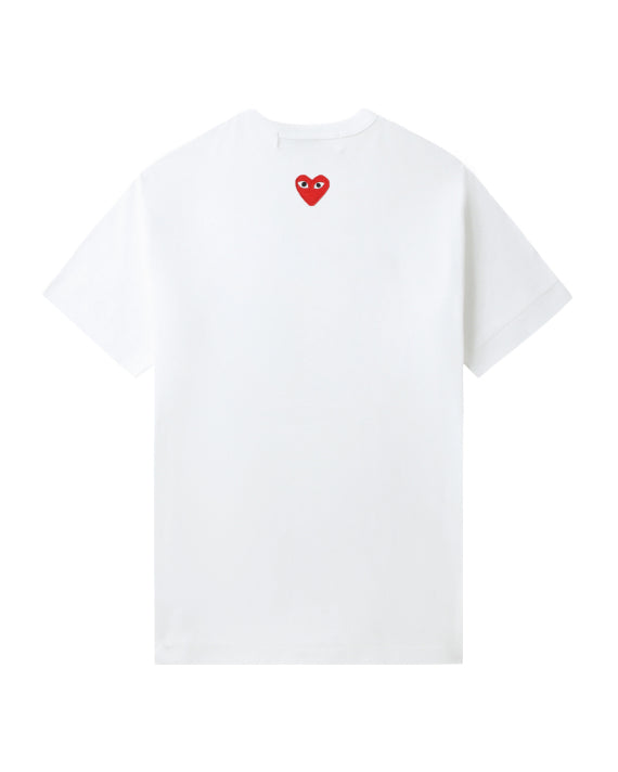 COMME des GARÇONS PLAY Heart Emblem Tee - White