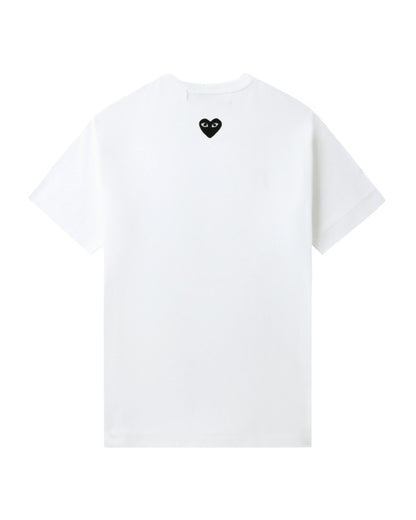 COMME des GARÇONS PLAY Heart Emblem Tee - White