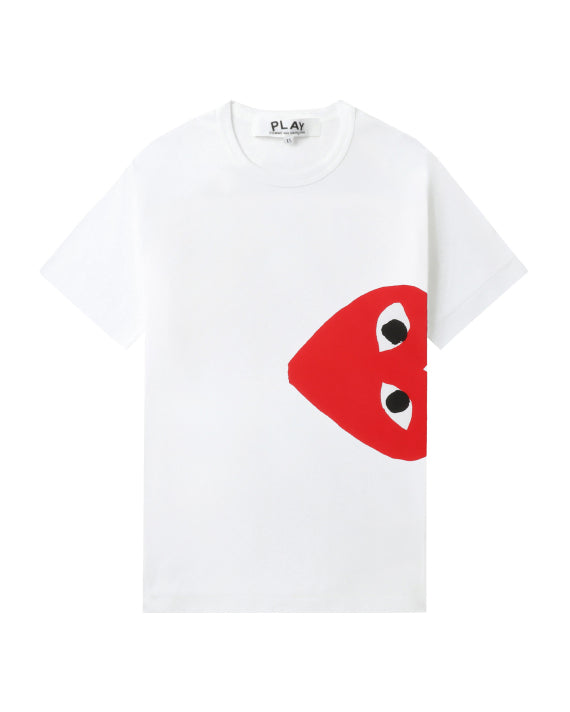 COMME des GARÇONS PLAY Heart Logo Tee - White