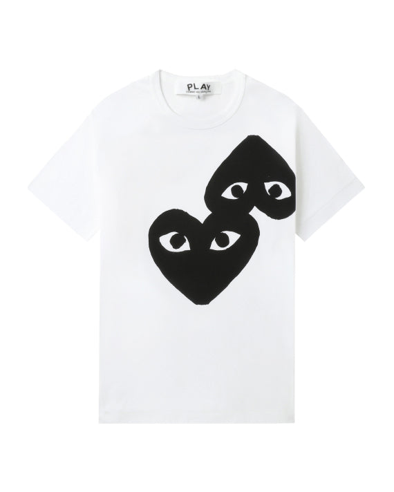 COMME des GARÇONS PLAY Heart Logo Tee - White