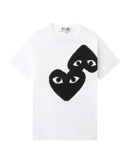 COMME des GARÇONS PLAY Heart Logo Tee - White