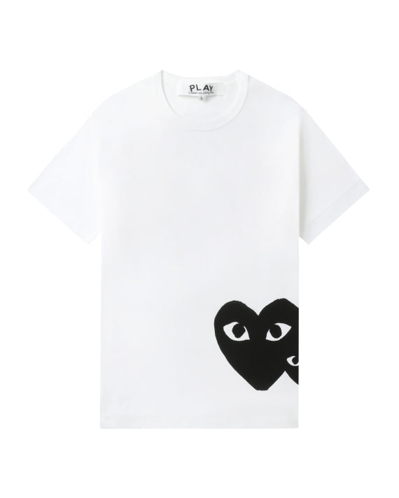 COMME des GARÇONS PLAY Oversized Heart Logo Tee - White