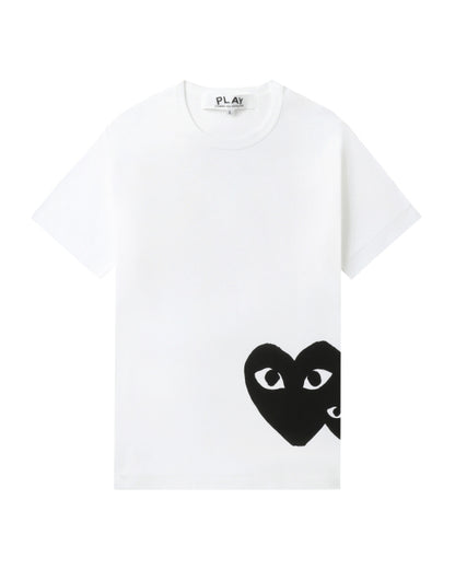 COMME des GARÇONS PLAY Oversized Heart Logo Tee - White