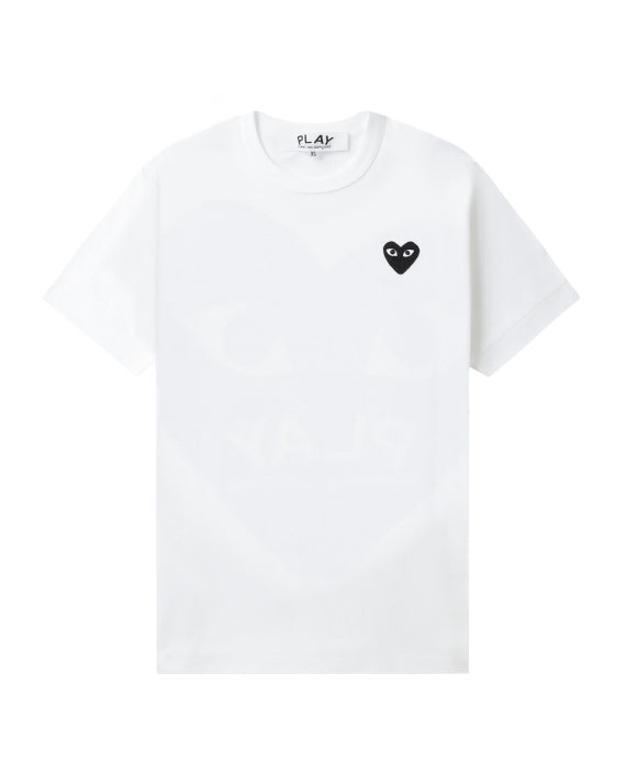 COMME des GARÇONS PLAY Heart Logo Tee - White