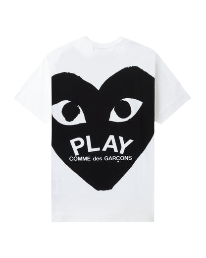 COMME des GARÇONS PLAY Heart Logo Tee - White
