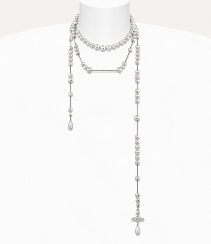 Vivienne Westwood Broken Pearl Necklace - MOODY ORANGES