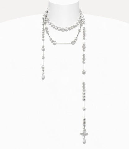 Vivienne Westwood Broken Pearl Necklace - MOODY ORANGES