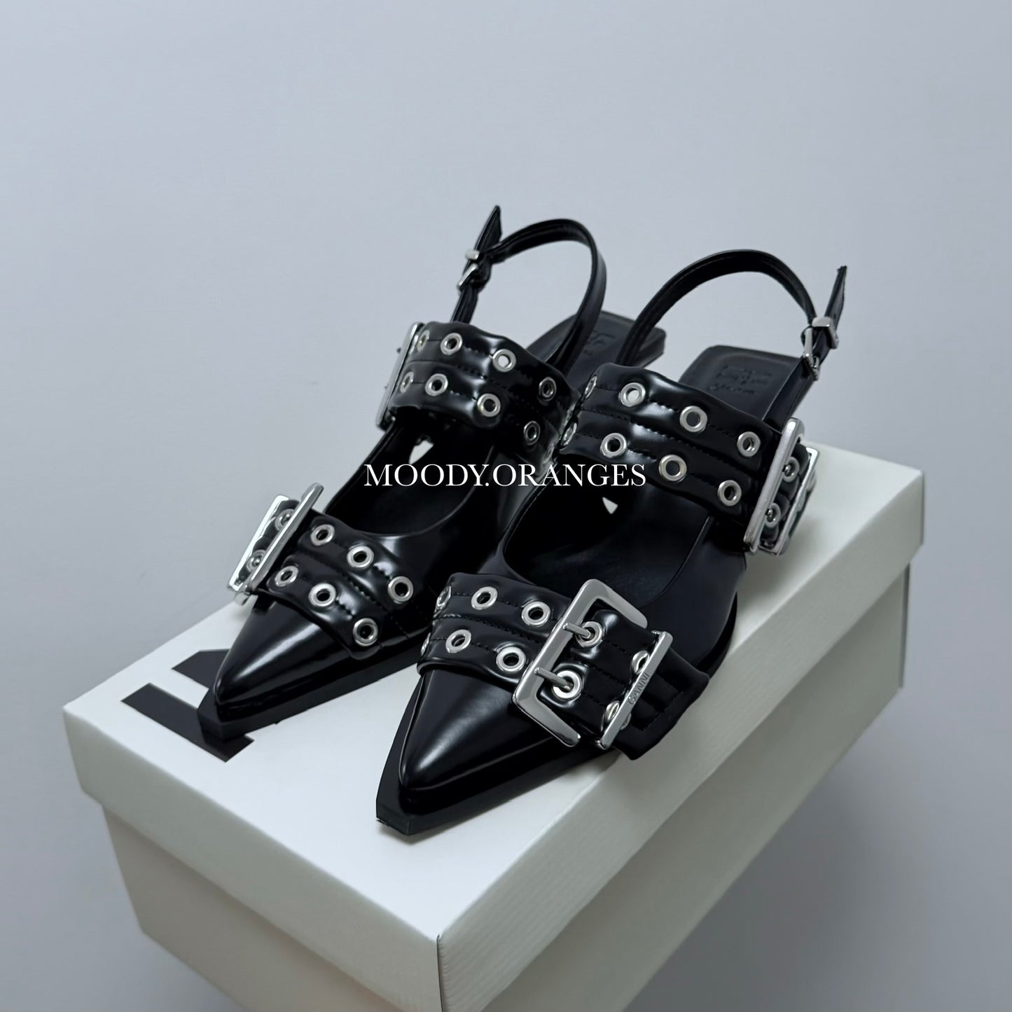 Ganni Ballerina Heels - MOODY ORANGES
