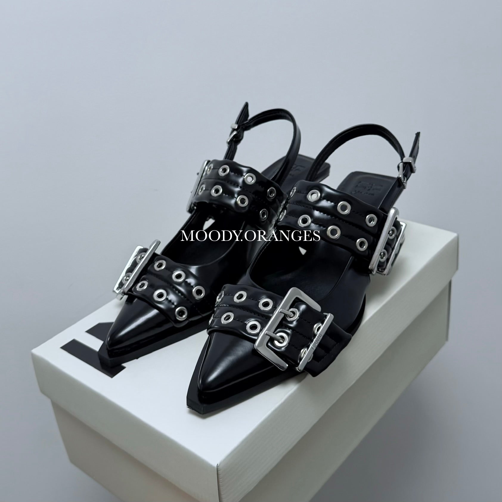Ganni Ballerina Heels - MOODY ORANGES