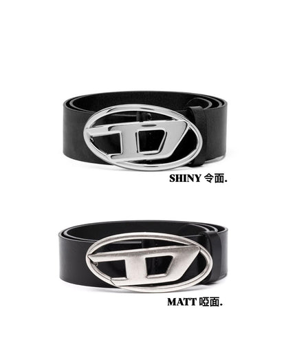 Diesel 1DR Logo-buckle Belt - MOODY ORANGES