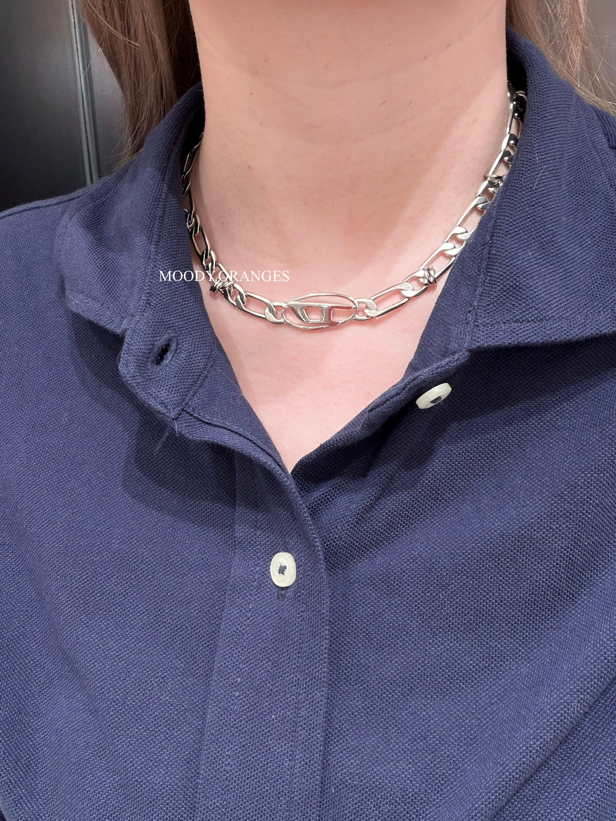 Vivienne Westwood Stainless Steel and Brass Necklace - MOODY ORANGES