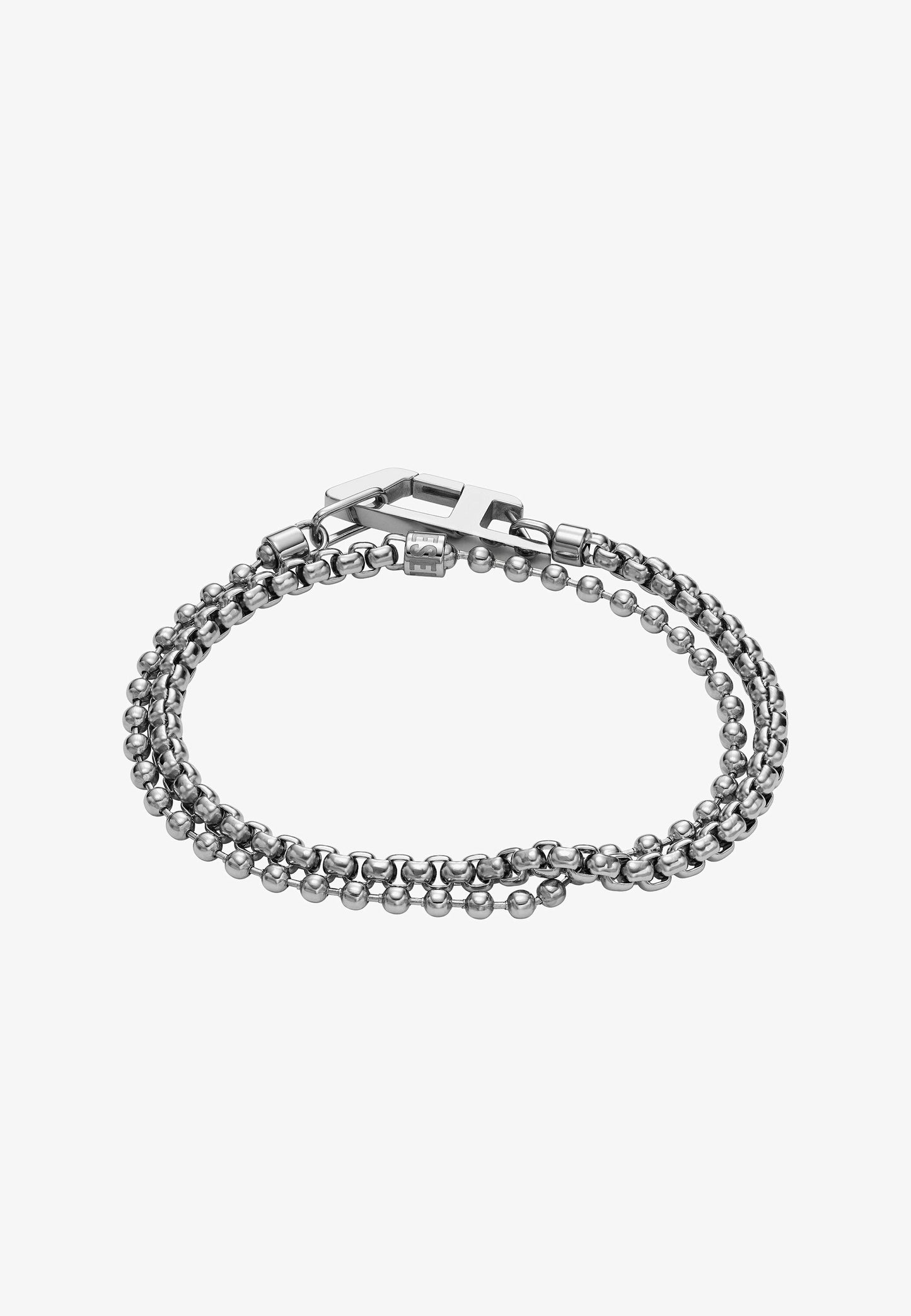 Diesel Stainless Steel Chain 2-in-1 Choker Bracelet