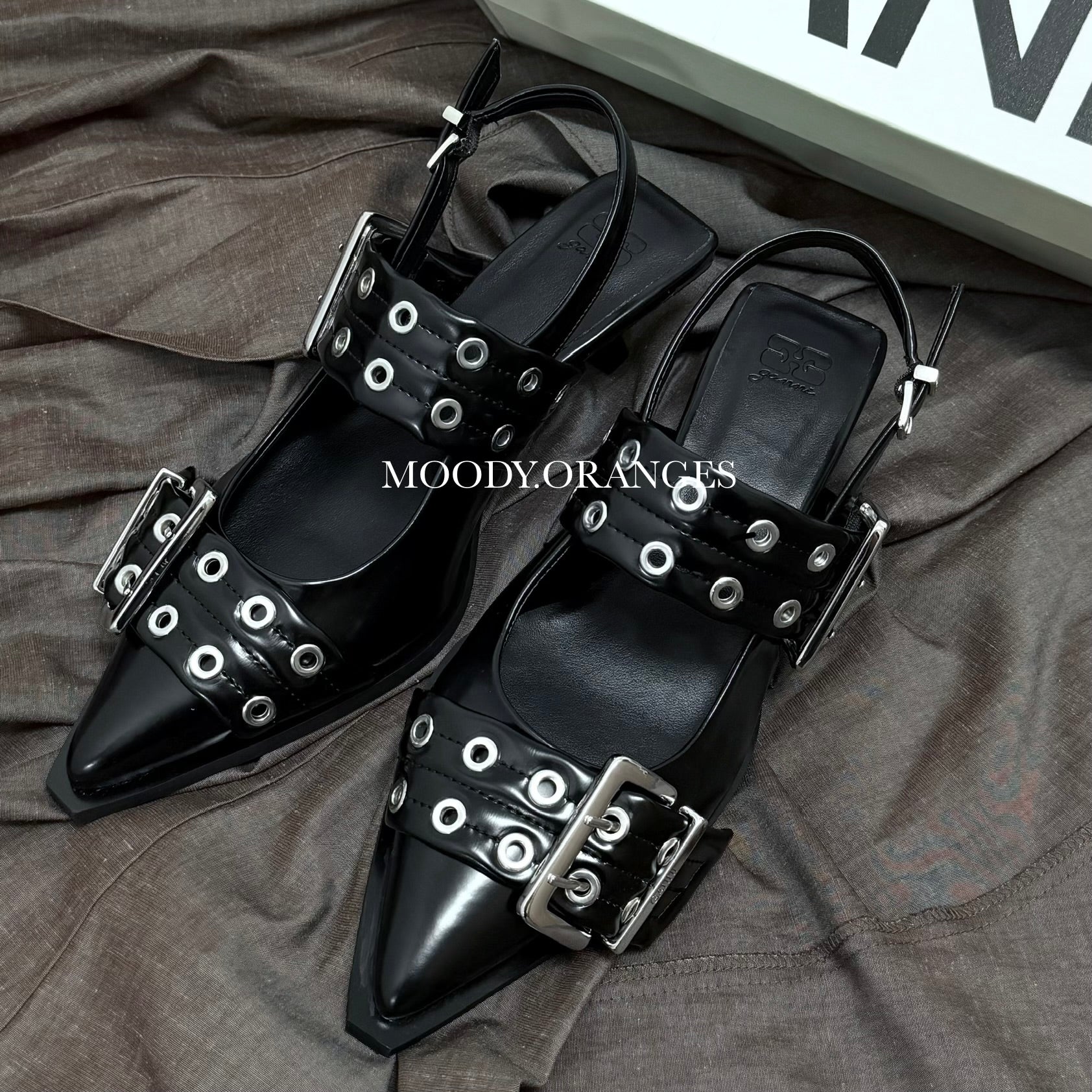 Ganni Ballerina Heels - MOODY ORANGES