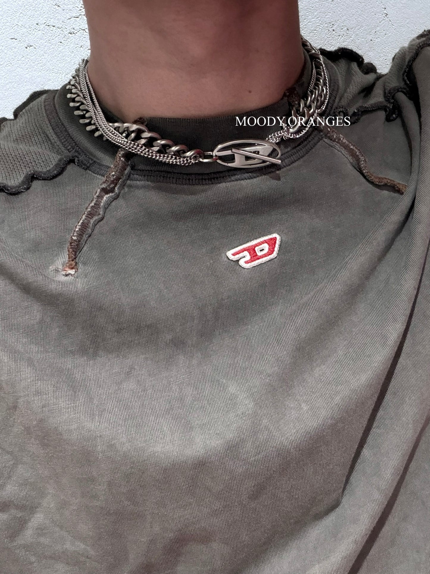 Diesel Stainless Steel Chain Necklace