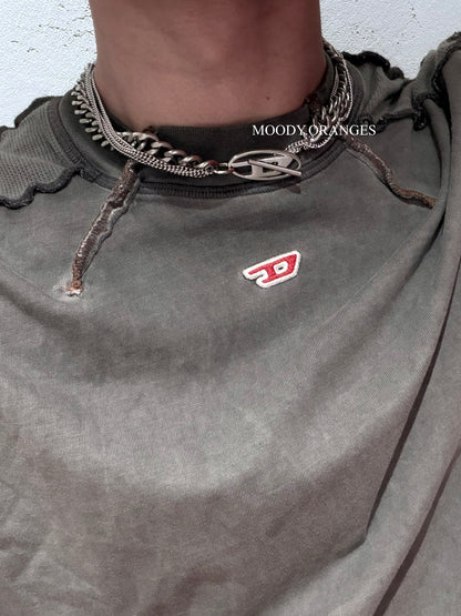 Diesel Stainless Steel Chain Necklace