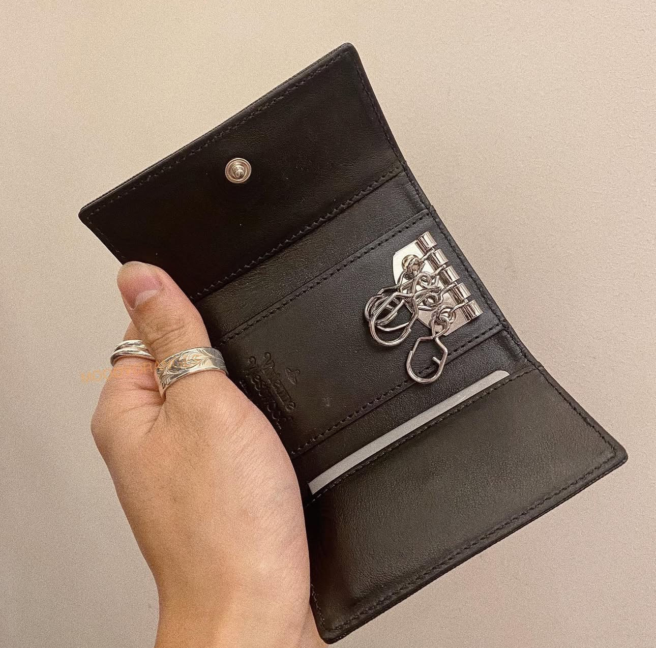 Vivienne Westwood Black Diamante Key Bag