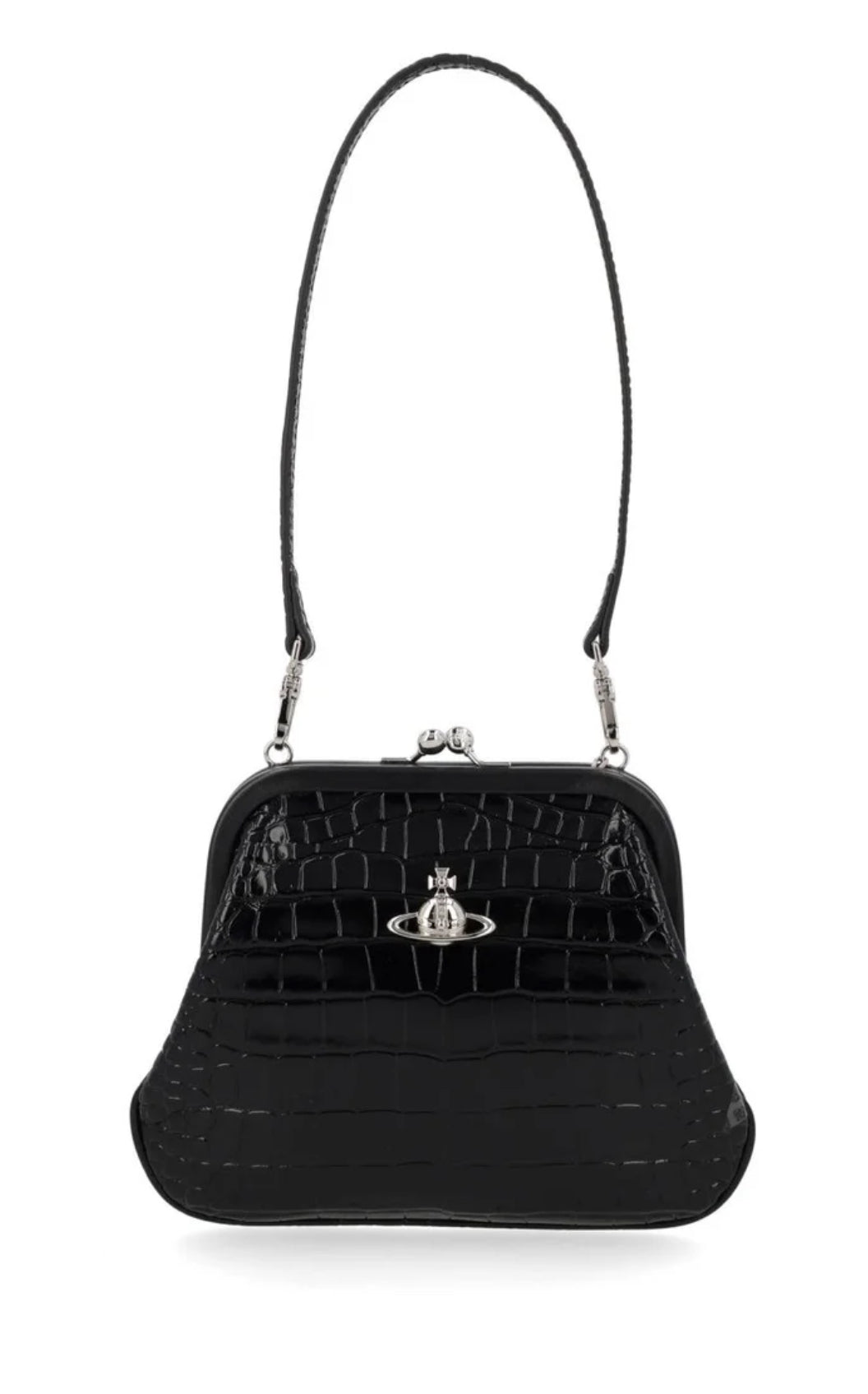 Vivienne Westwood Black Crocs Clutch Bag