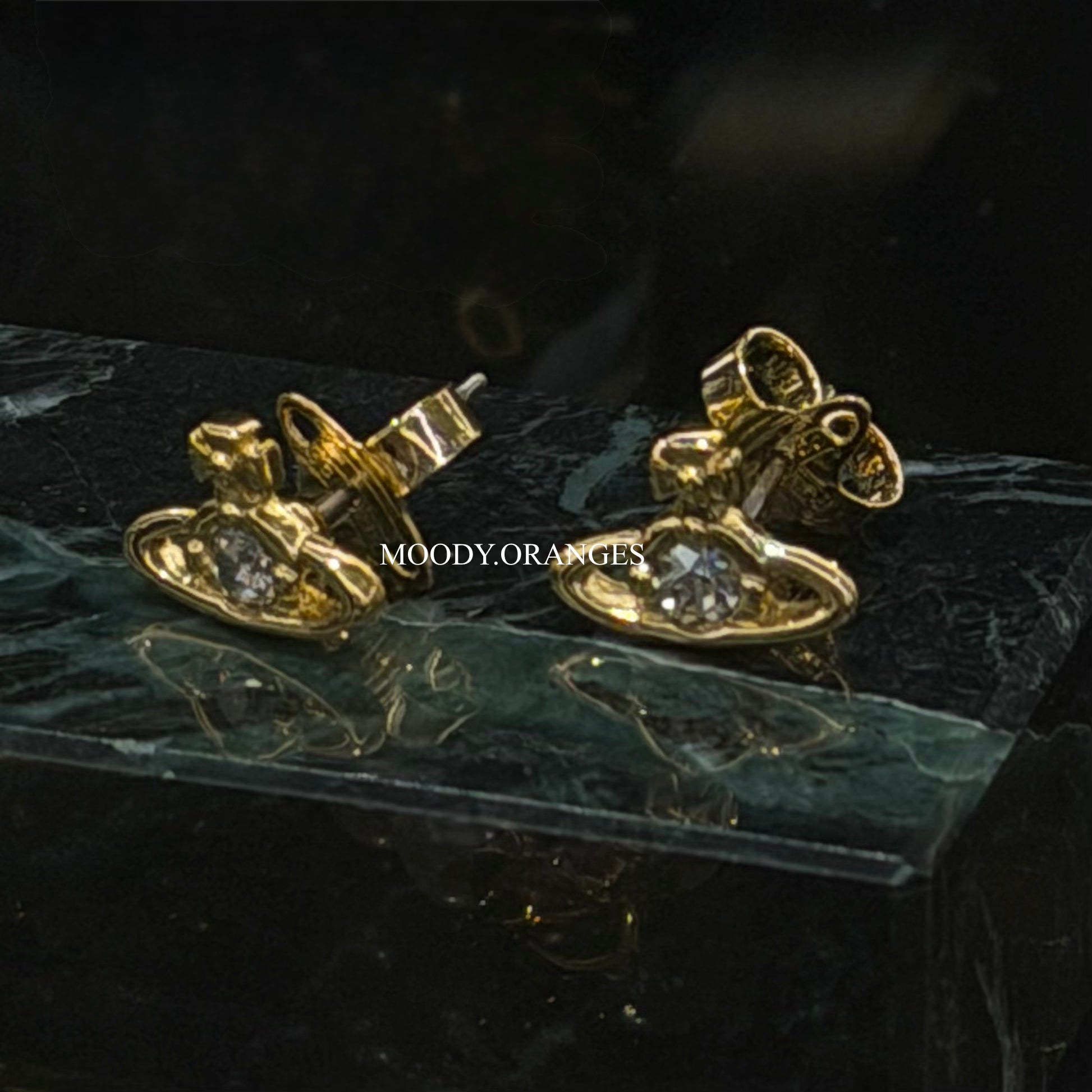 Vivienne Westwood Nano Solitaire Earrings - MOODY ORANGES