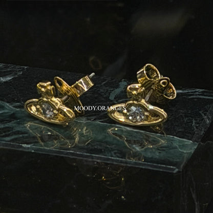 Vivienne Westwood Nano Solitaire Earrings - MOODY ORANGES