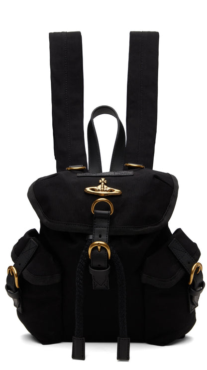 Vivienne Westwood Highland logo-plaque backpack - MOODY ORANGES