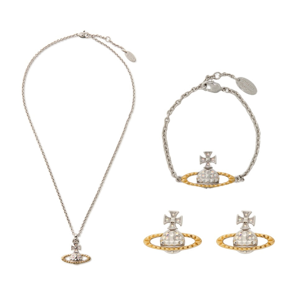 Vivienne Westwood Two-Toned Mayfair Silver Gold Accessories - MOODY ORANGES
