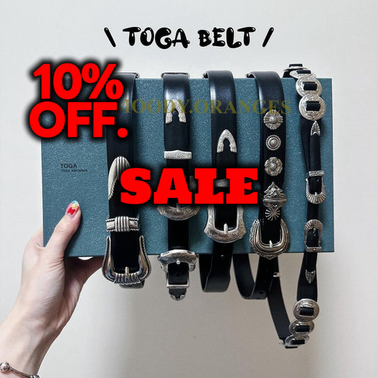 TOGA Belt Collections - MOODY ORANGES