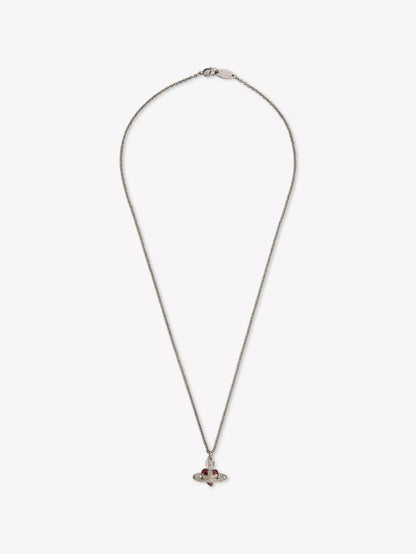 Vivienne Westwood Diamante Heart Necklaces - MOODY ORANGES