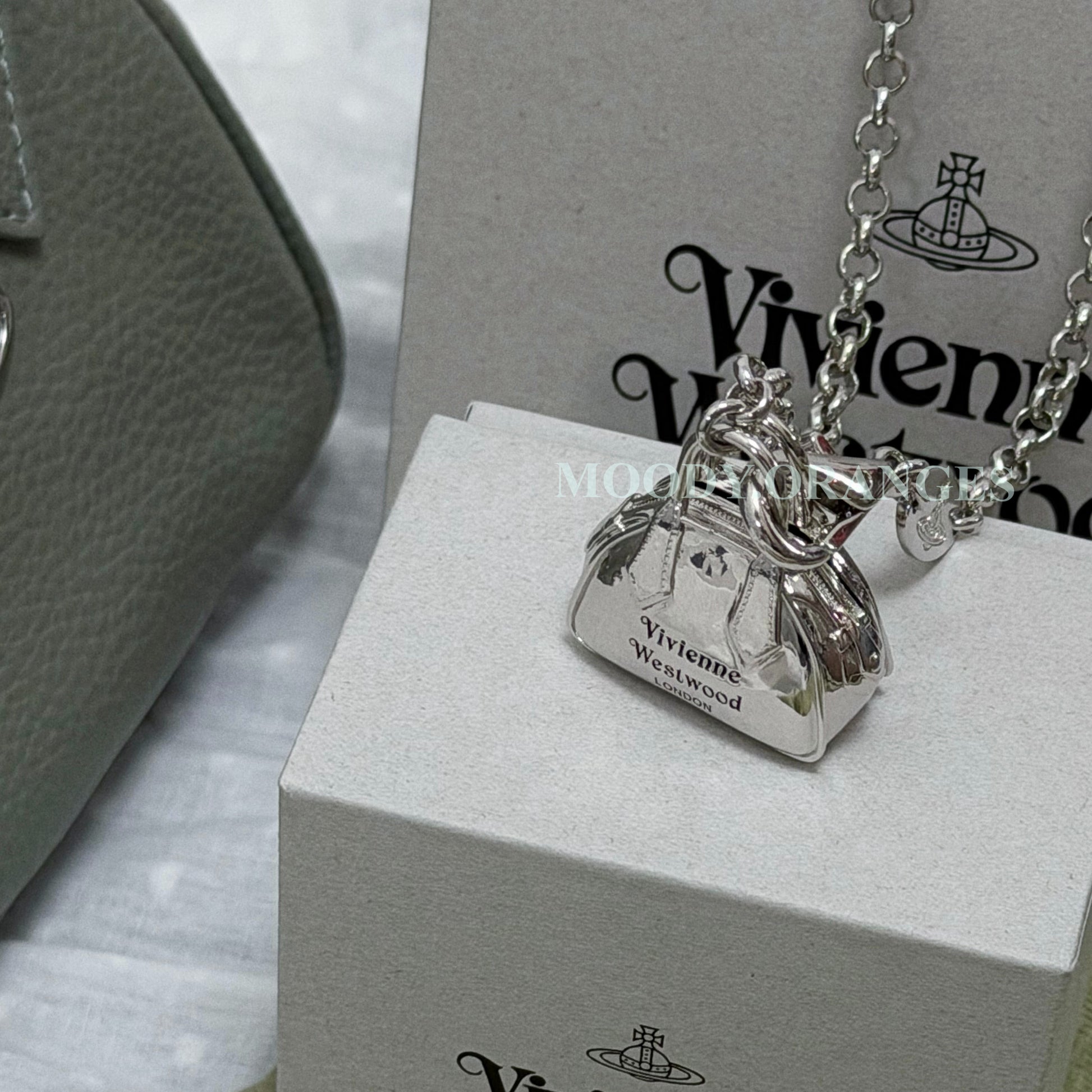 Vivienne Westwood Yasmine Bag Necklace / Mini Yasmine Bag - MOODY ORANGES