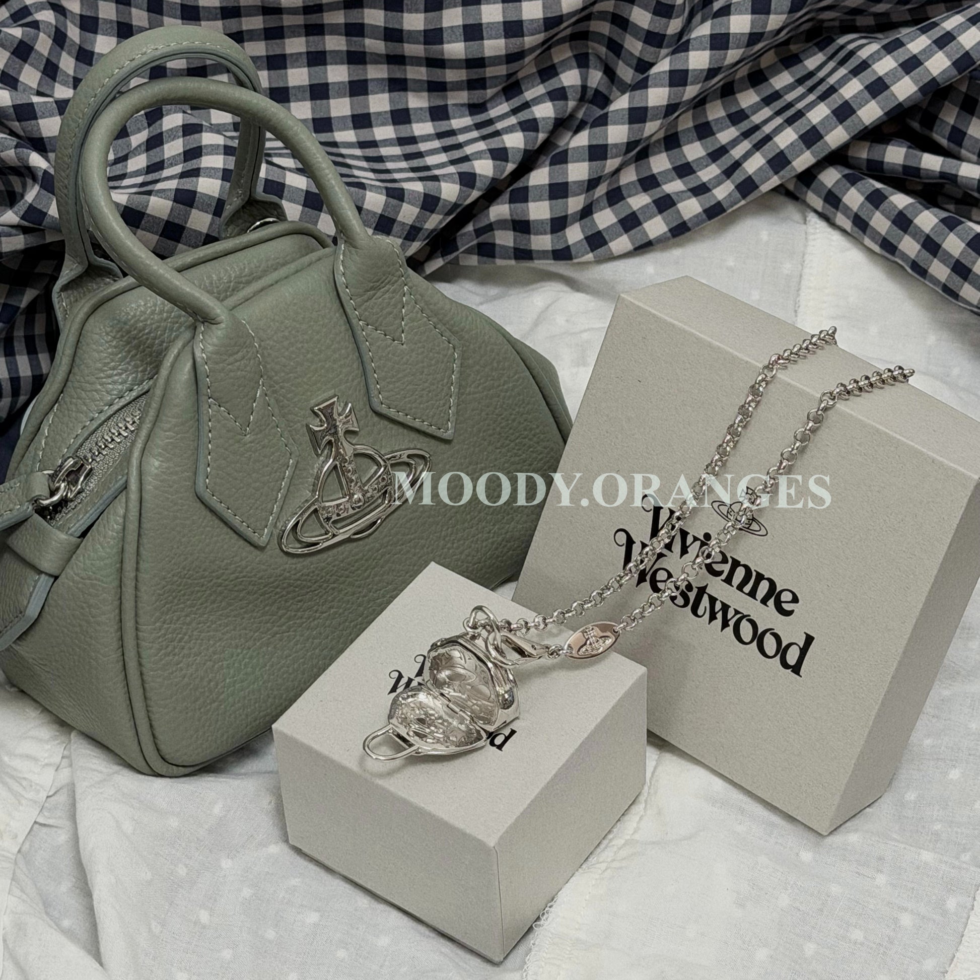Vivienne Westwood Yasmine Bag Necklace / Mini Yasmine Bag - MOODY ORANGES