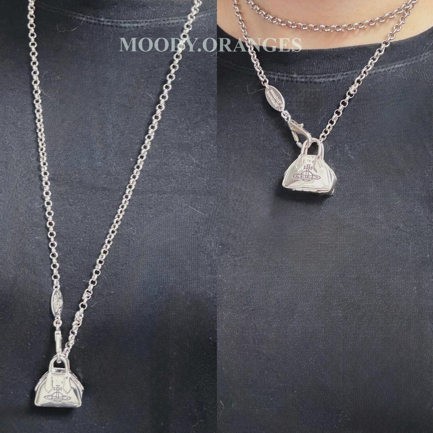 Vivienne Westwood Yasmine Bag Necklace / Mini Yasmine Bag - MOODY ORANGES