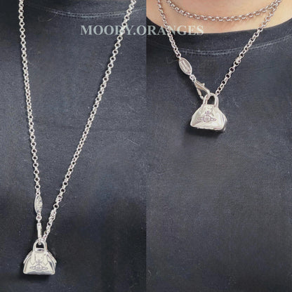 Vivienne Westwood Yasmine Bag Necklace / Mini Yasmine Bag - MOODY ORANGES