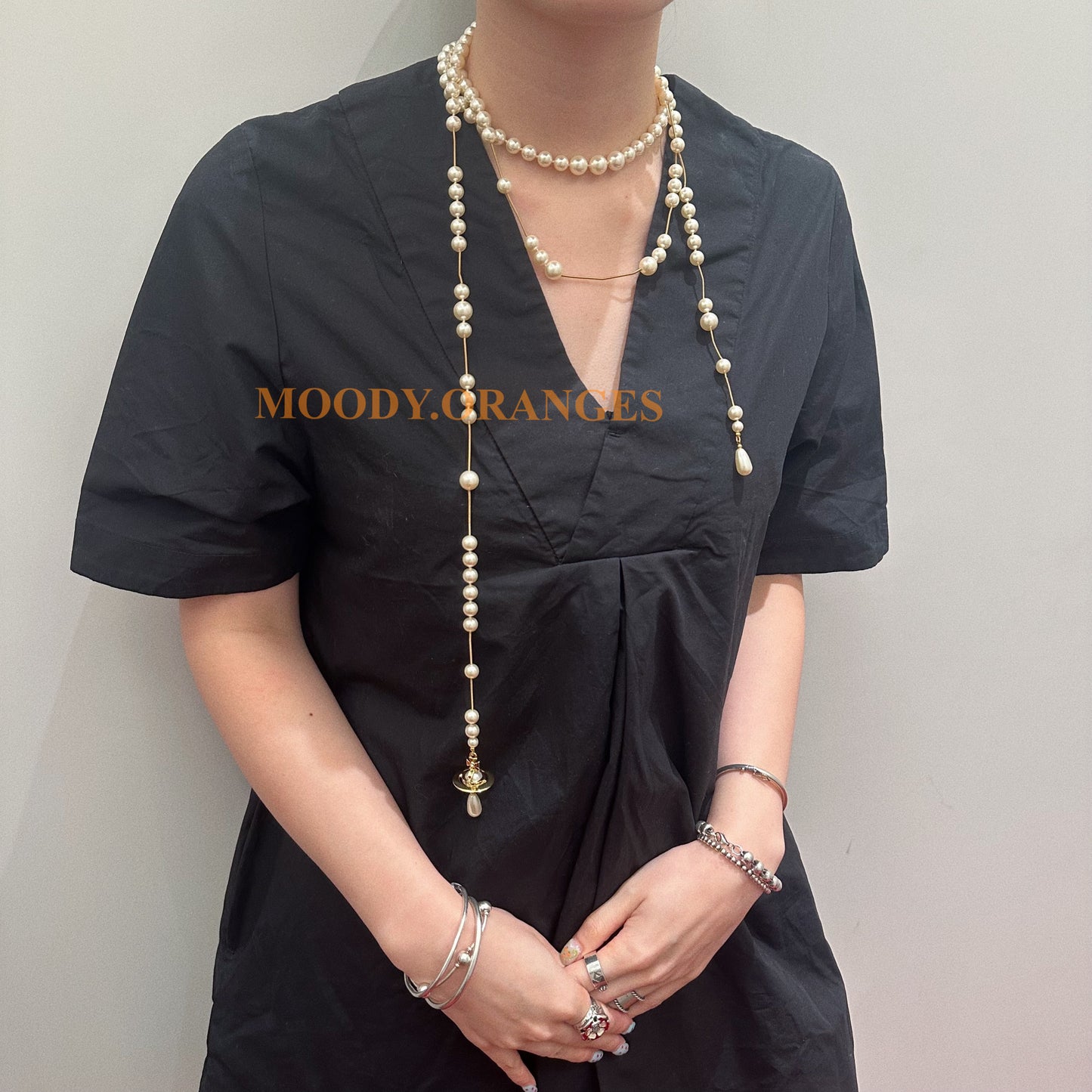 Vivienne Westwood Broken Pearl Necklace