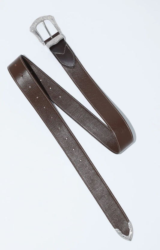 Toga Too Buckle Wide Belt - MOODY ORANGES