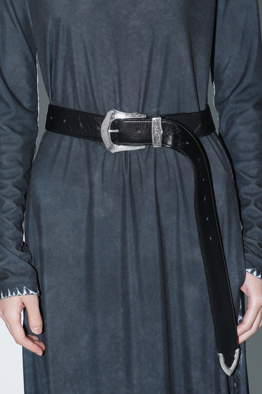 Toga Too Buckle Wide Belt - MOODY ORANGES