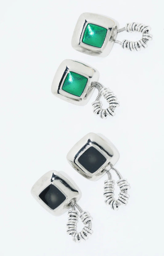 Toga Too Stone Beads Pierced Earrings