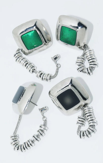 Toga Too Stone Beads Pierced Earrings