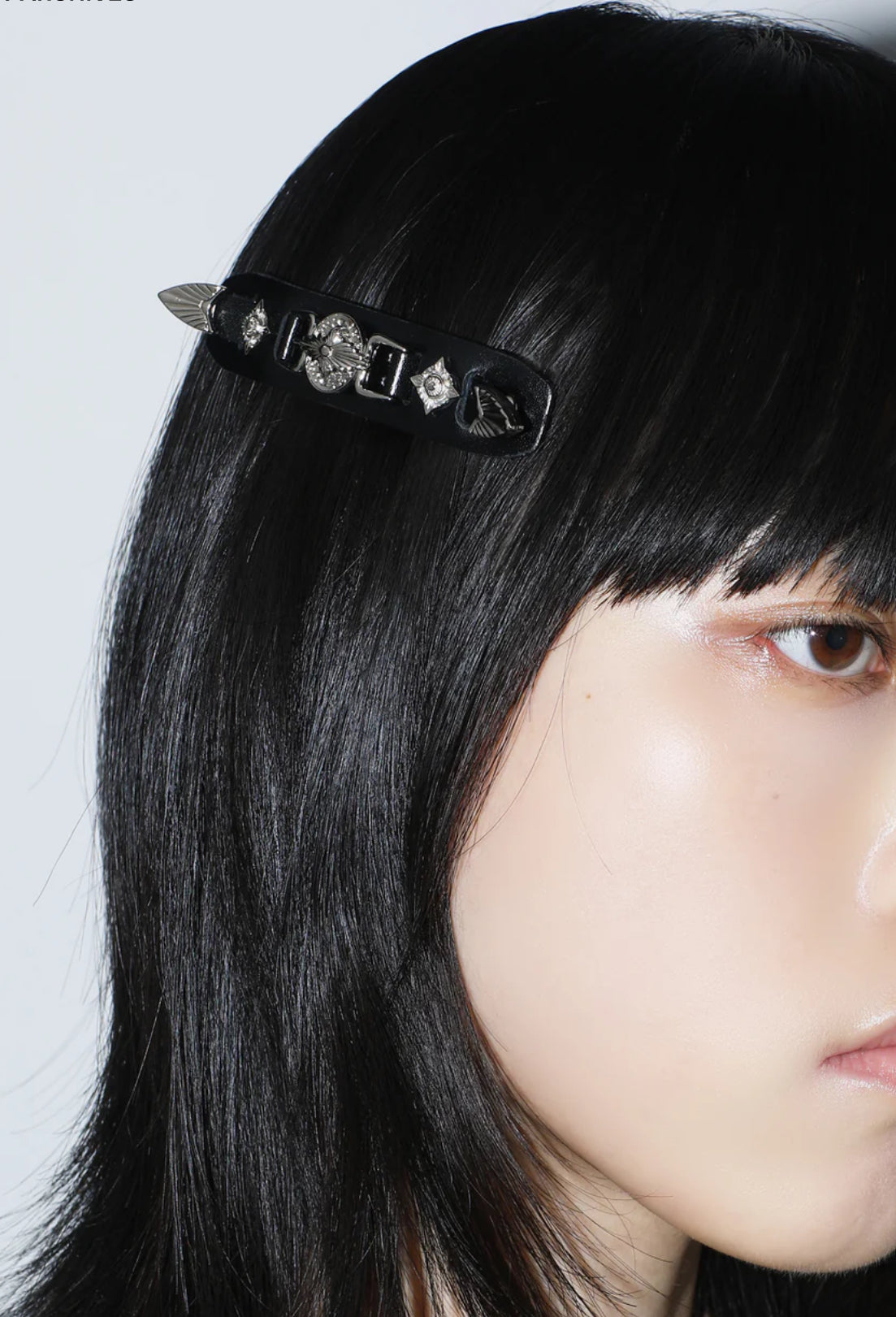 TOGA TOO Metal Leather Barrette Small