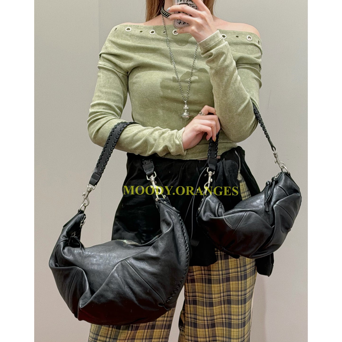 Vivienne Westwood Agnes Shoulder Bag - MOODY ORANGES