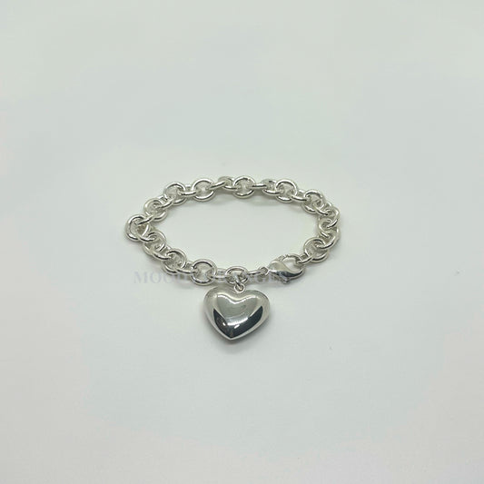 Heart Chain Bracelet - MOODY ORANGES