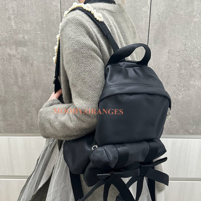 Simone Rocha Black Beaded Utility Bow Backpack