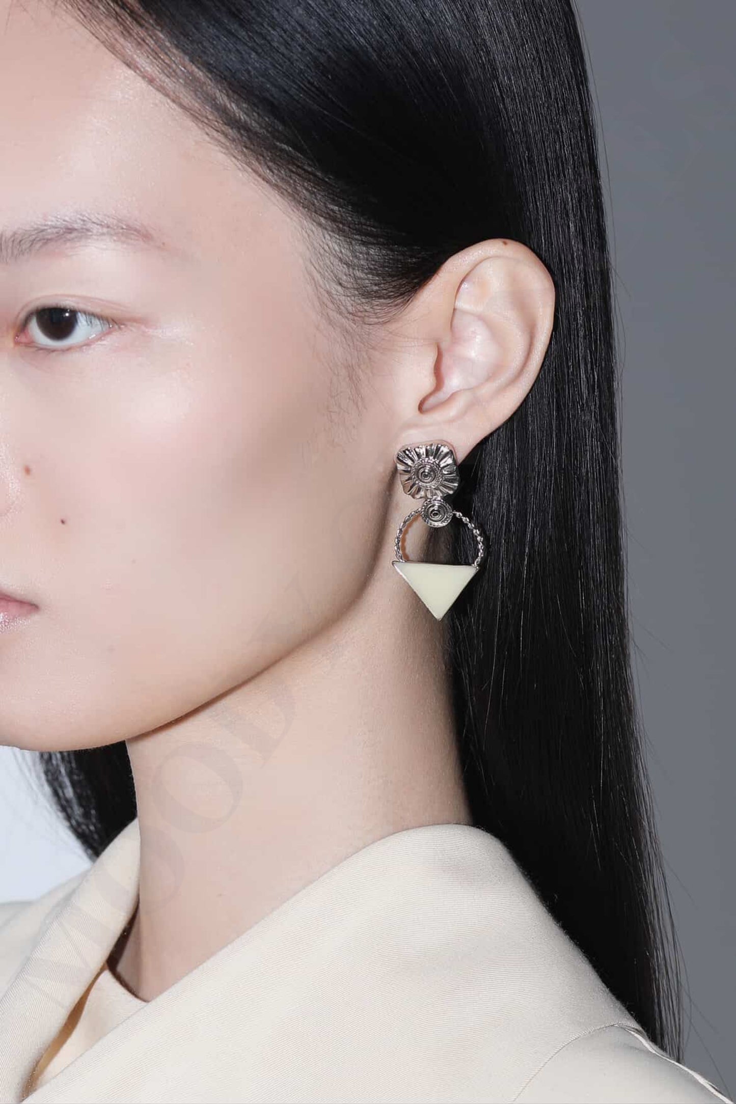 Toga Too Triangle Drop Earrings - MOODY ORANGES