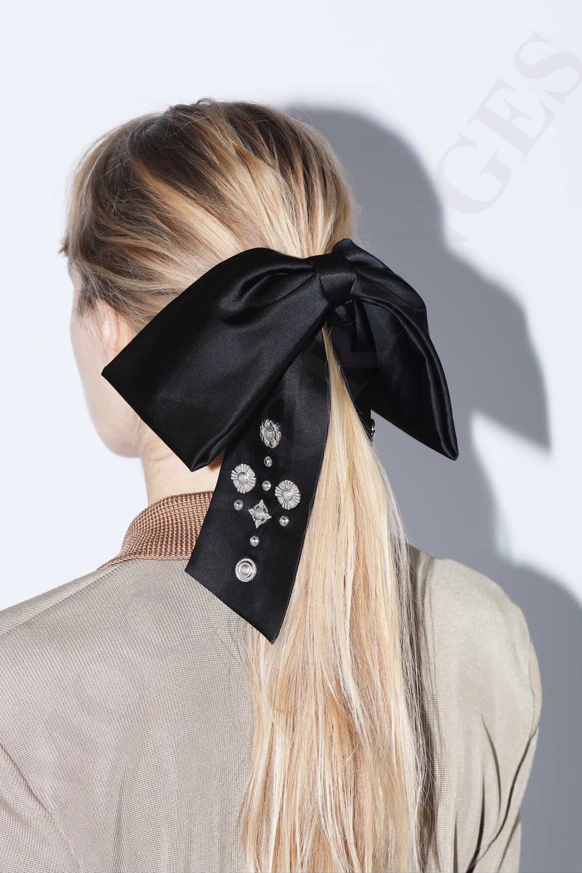 Toga Too Bow Hair Rubber Band - MOODY ORANGES