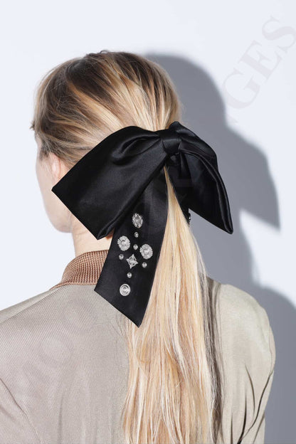 Toga Too Bow Hair Rubber Band - MOODY ORANGES