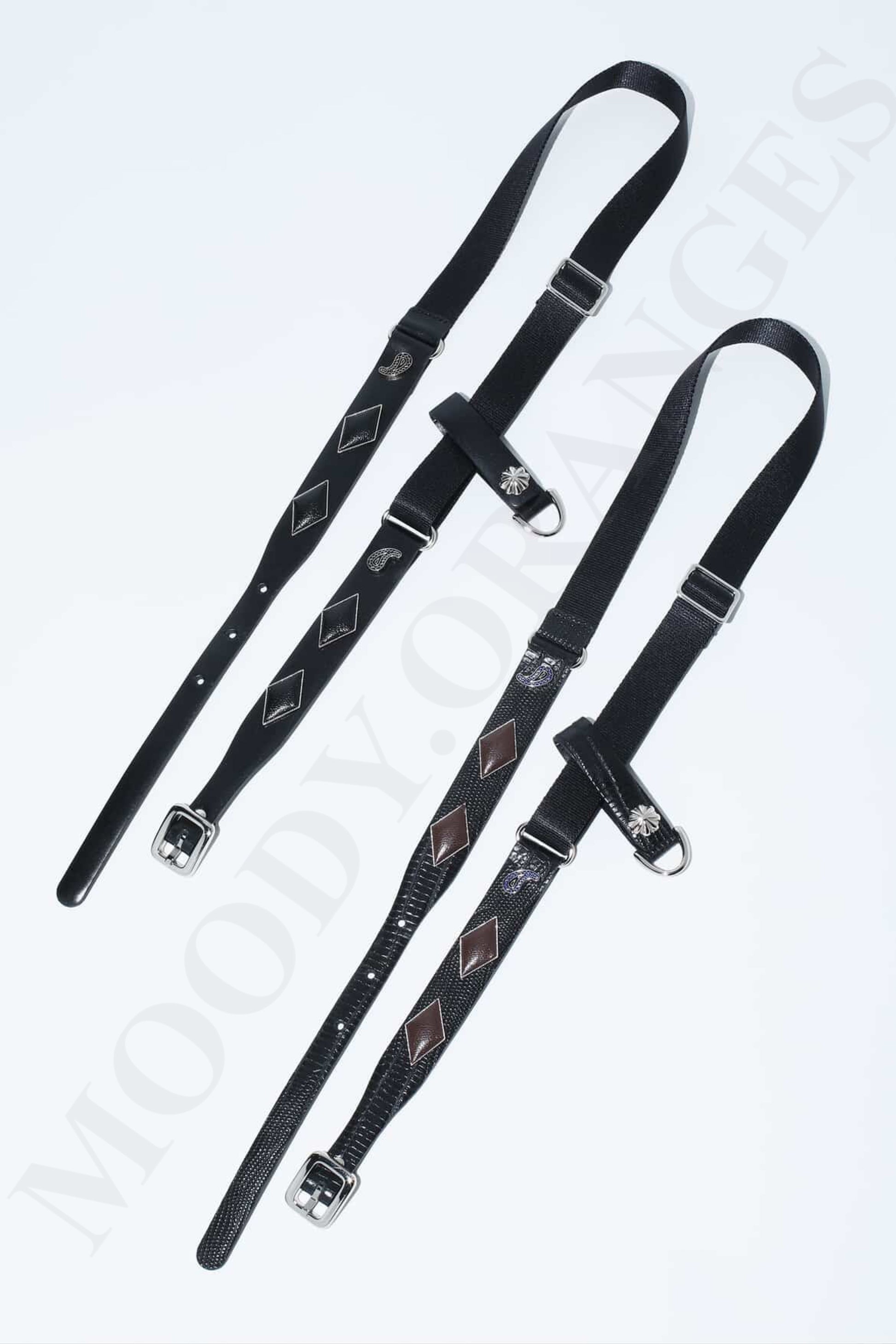 Toga Too Snake-Pattern Nylon Belt - MOODY ORANGES