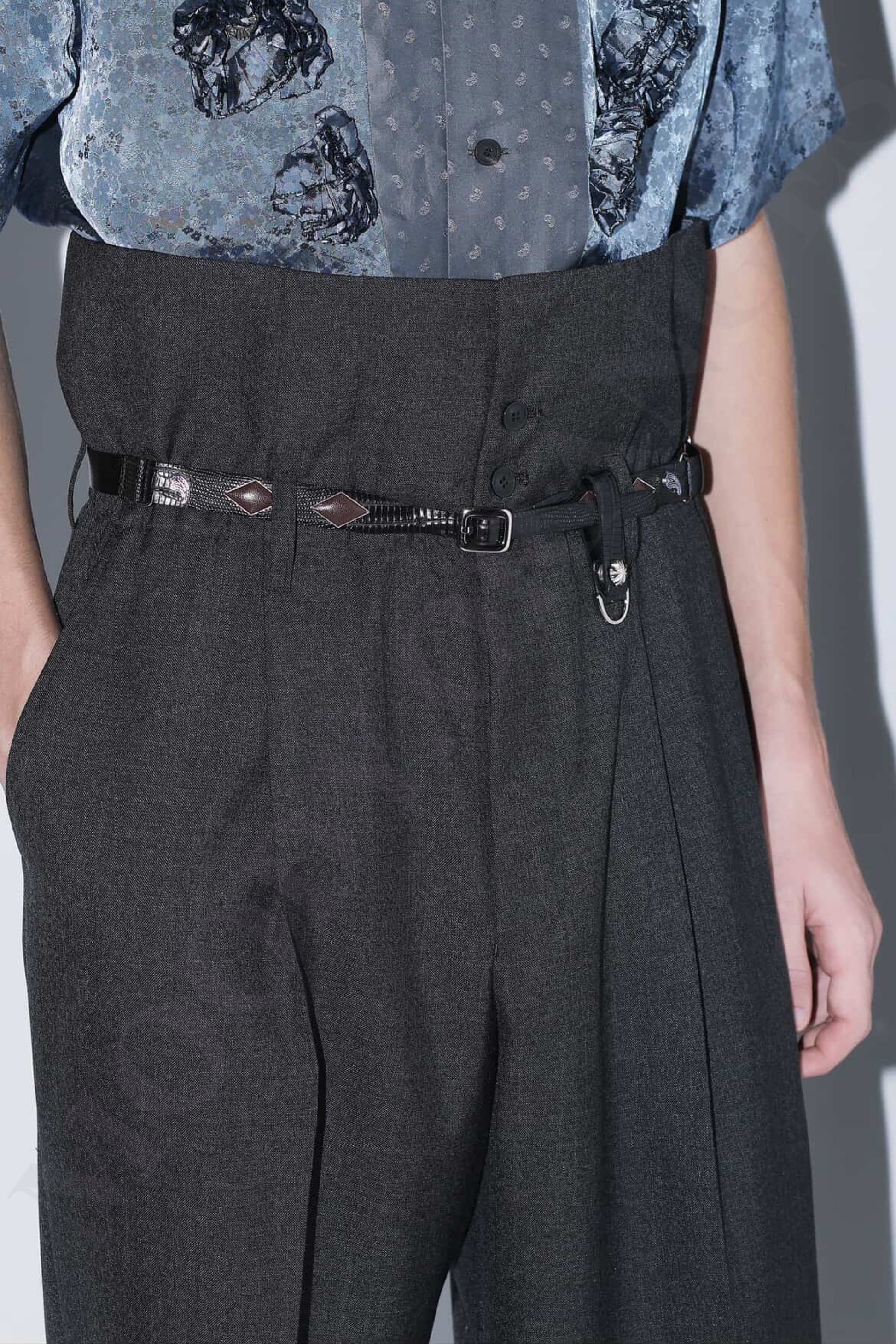 Toga Too Snake-Pattern Nylon Belt - MOODY ORANGES