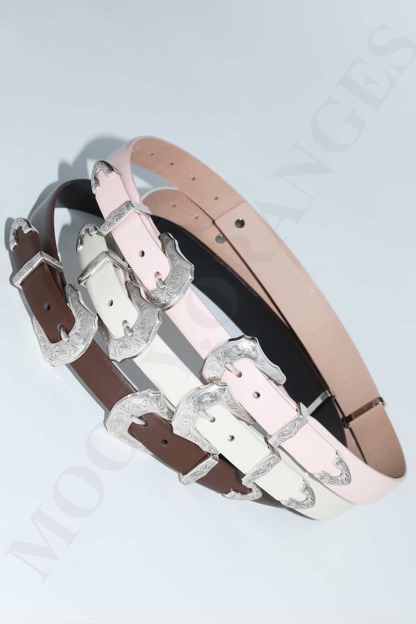 Toga Too Double Buckle Belt - MOODY ORANGES
