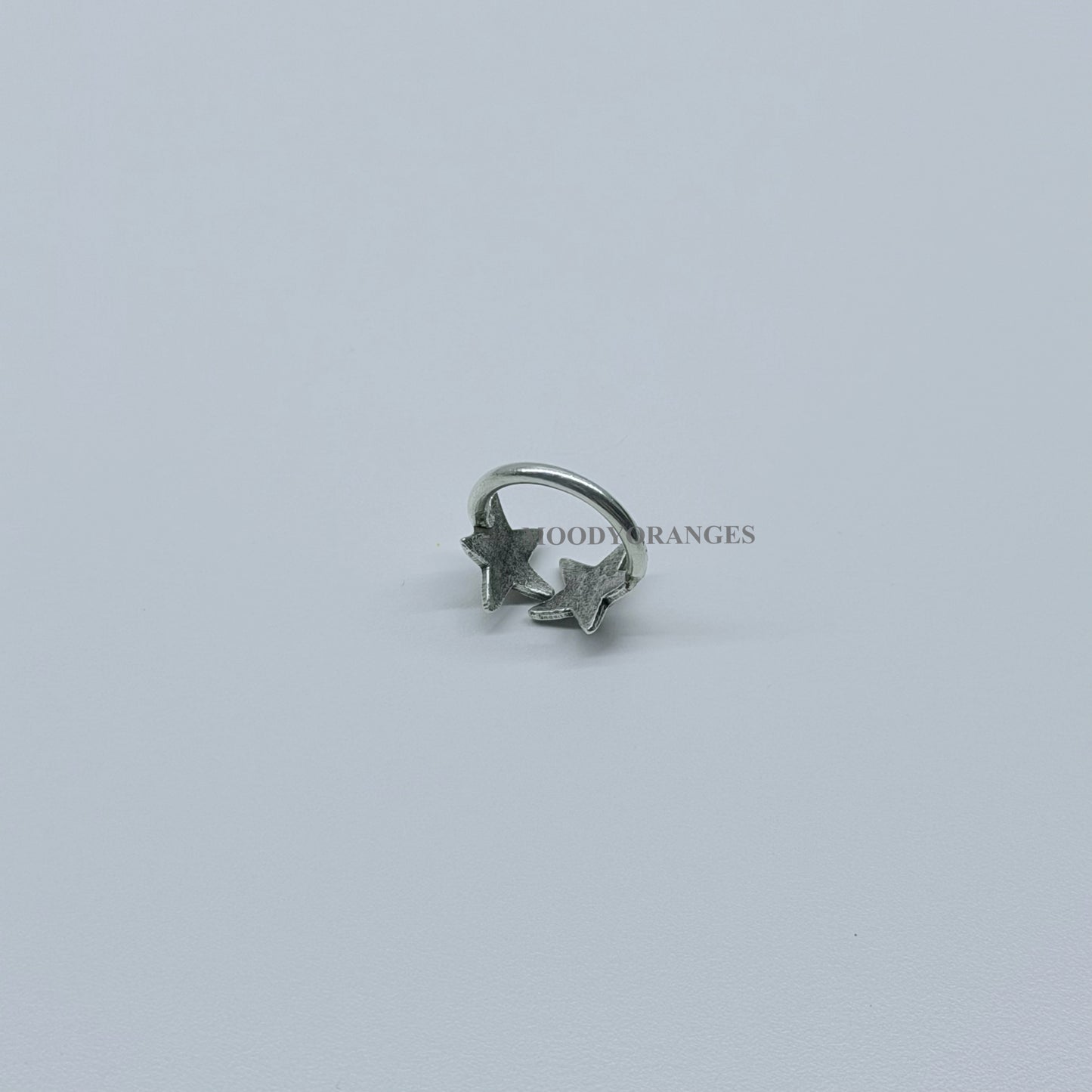 925 Silver - Double Star Ring - MOODY ORANGES