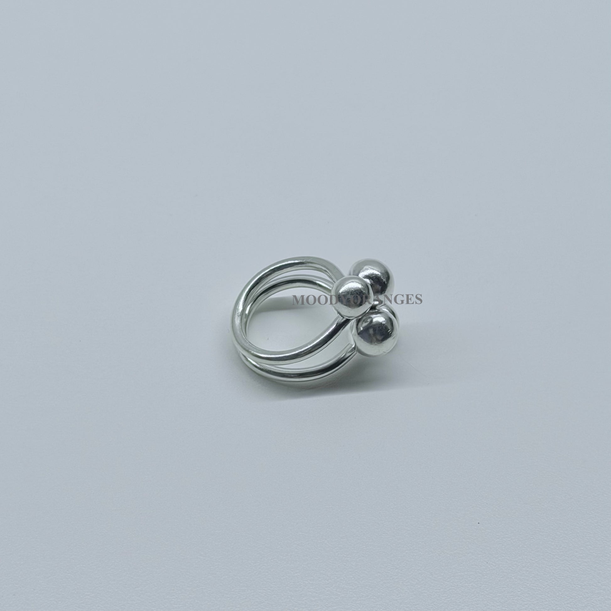 925 Silver - 4 Balls Ring - MOODY ORANGES