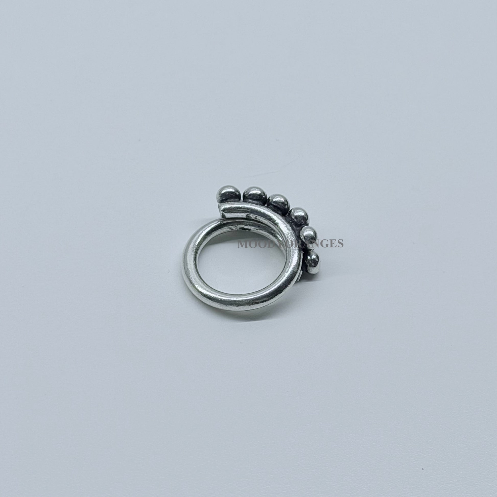 925 Silver - 10 Small Balls Ring - MOODY ORANGES