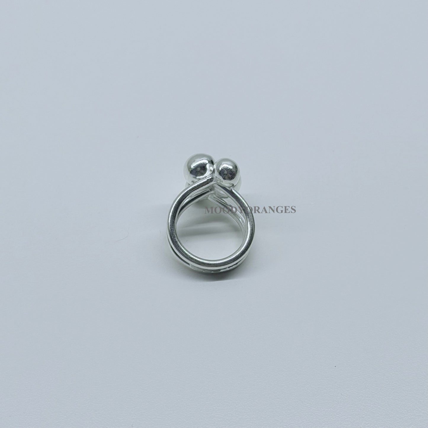 925 Silver - 4 Balls Ring - MOODY ORANGES